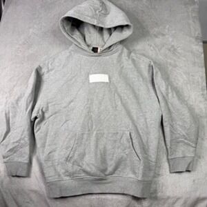 Kith Classic Logo Hoodie Gray Fleece Pullover XXLarge